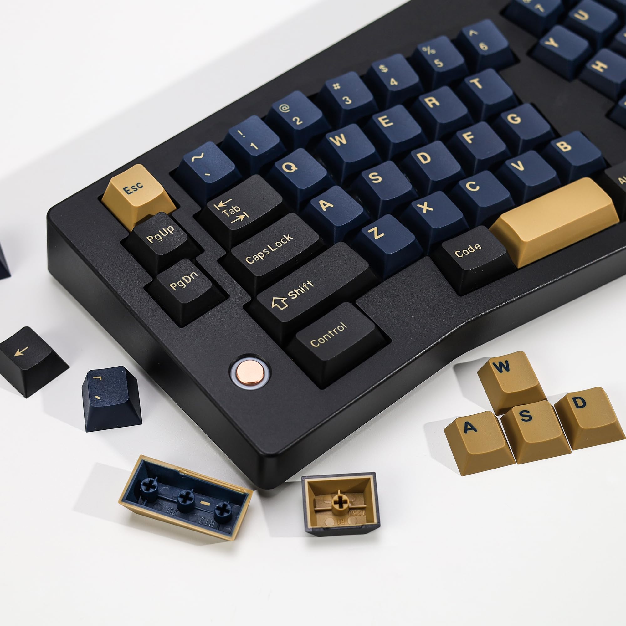 Amazon.com: KBDiy Blue Samurai PBT Double Shot Custom Keycap Set