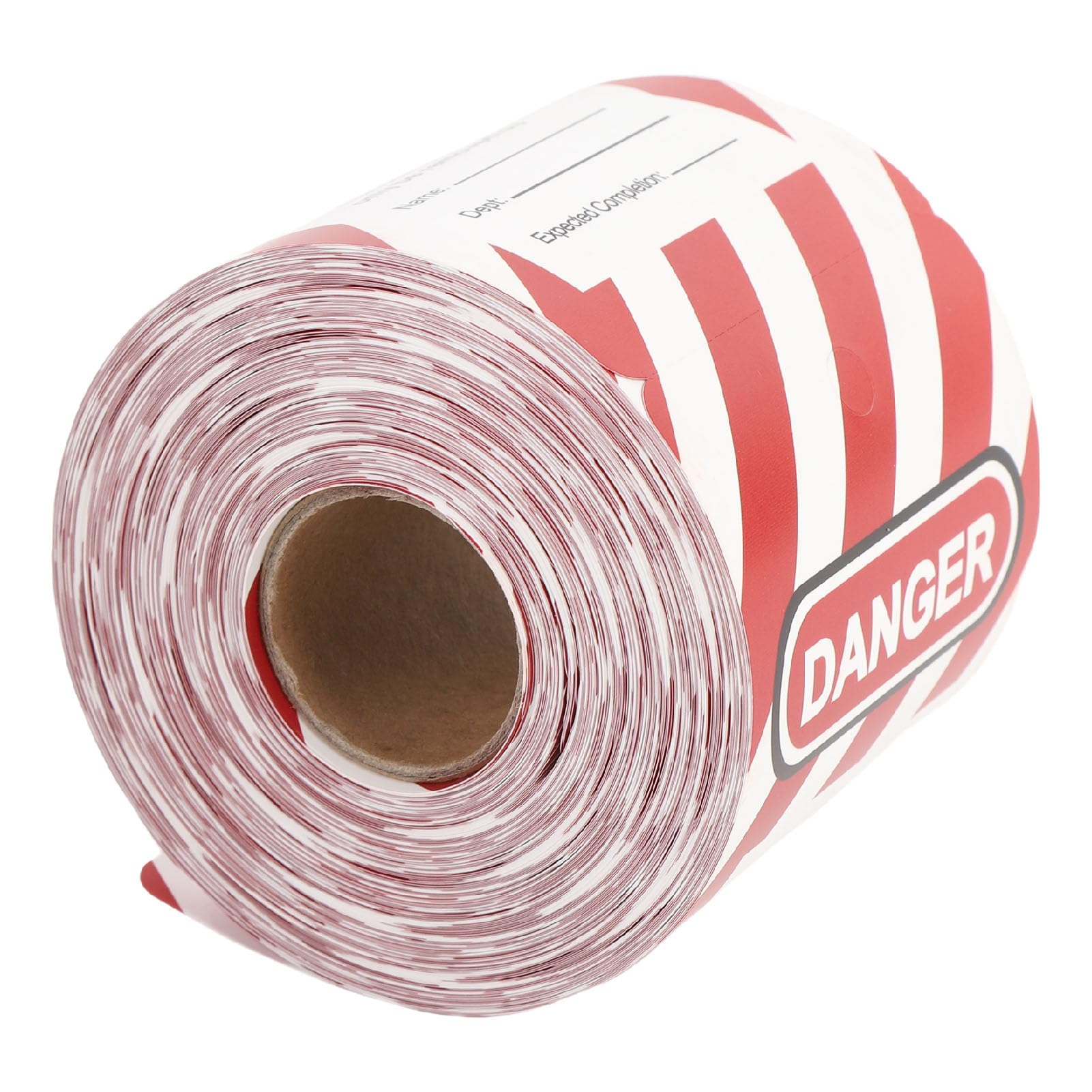 RiToEasysports Étiquette de sécurité étiquette de Barricade de Danger Rouleau de Papier Composite PP 50pcs de Verrouillage d'équipement d'usine Industrielle pour la conformité de sécurité