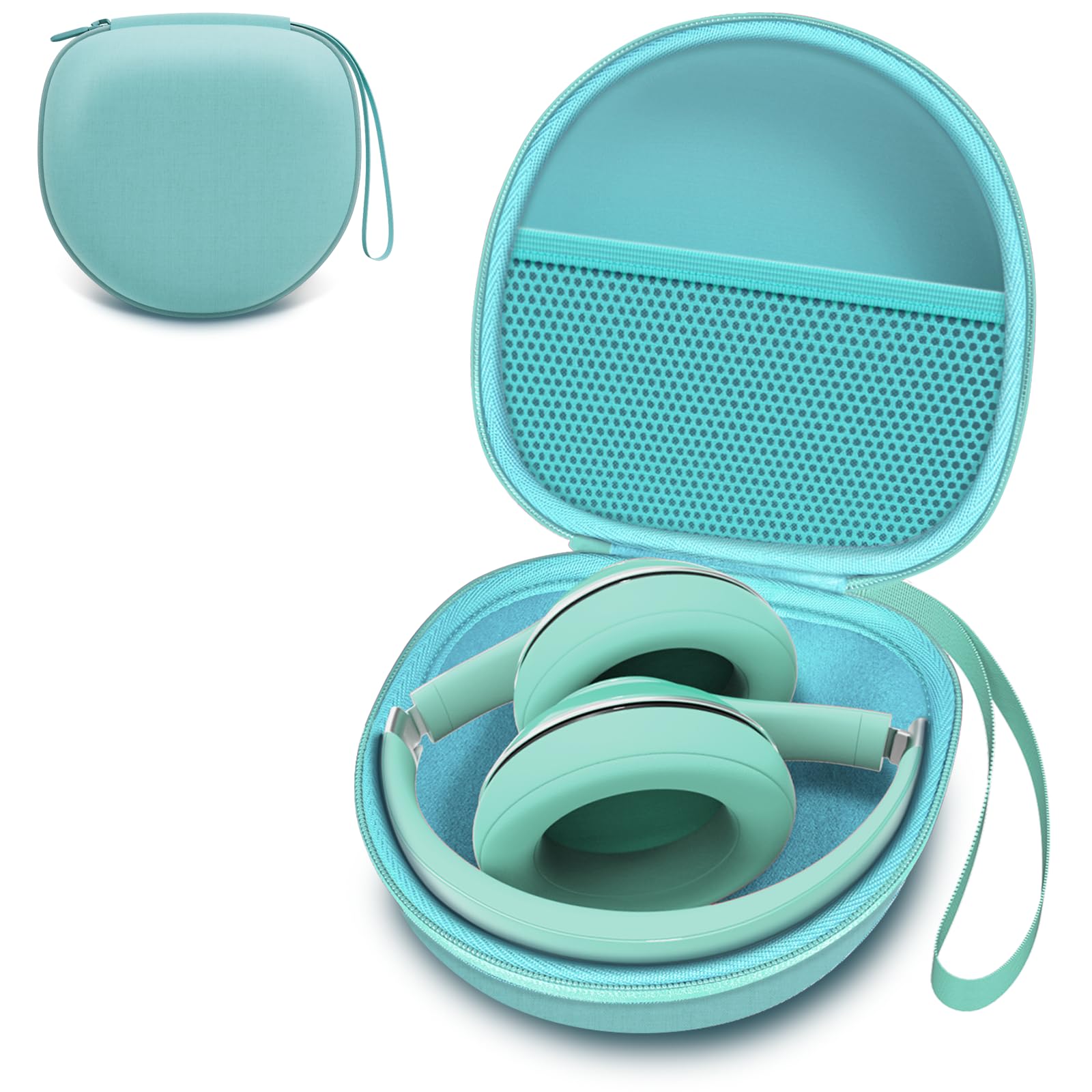 Headphone Headset Case for Folding Headphone, Mint Green
