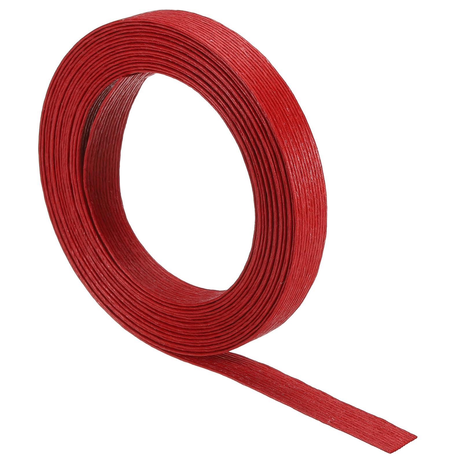 PATIKIL 5.4 Yards x 0.6" Paper Rattan Weaving Cane, 12-Ply Paper Rattan Weave Basket Weaving Supplies for DIY Rattan Woven Making Red