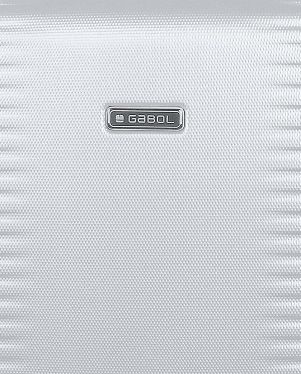 Gabol - Neceser de Viaje Rígido Balance XP 28x30x18cm - Peso 1kg con Capacidad de hasta 12L - con Acople a Maleta y Correa Ajustable - Diseño Español en ABS - Color Plata