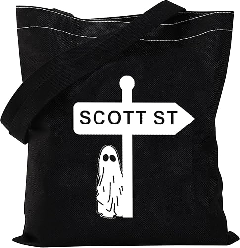 VAMSII Bolsa de mano para álbum de música Scott St Ghost Tote Bag Phoebe Bolsa de compras para niñas Famdon