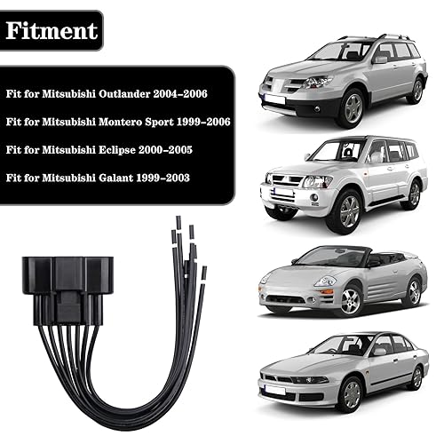 Miniatura 2 de Sensor de flujo de aire masivo MAF conector conector para Mitsubishi Outlander Montero Sport Eclipse Galant 1999-2006, apto para Chrysler Sebring