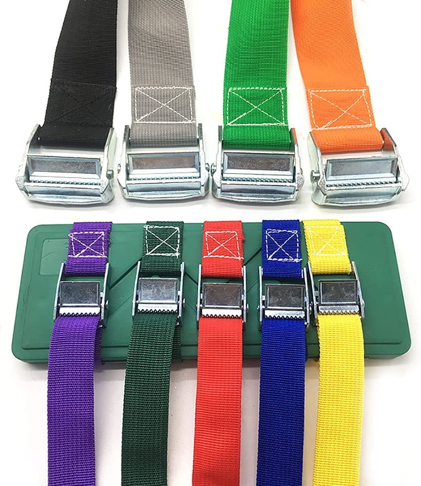 Correas de sujeción de alta resistencia Correa de amarre con trinquete, paquete 4, color negro, 3 m, varios anchos(Width:38mm)