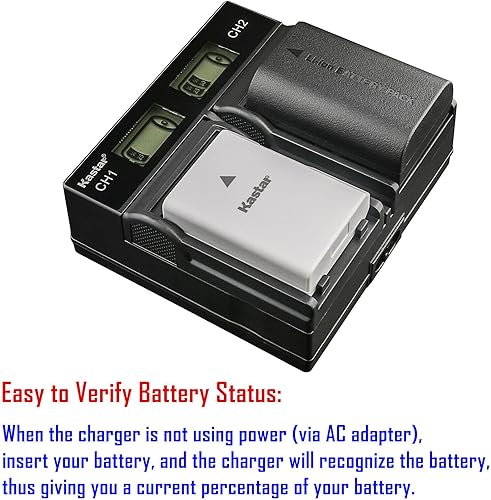 Miniatura 3 de Kastar Paquete de 3 baterías NP-F990 PRO y LCD cargador rápido dual para Sony DSR-250 DSR-300 DSR-PD100 DSR-PD150 DSR-PD170 DSR-PD190 DSR-V10