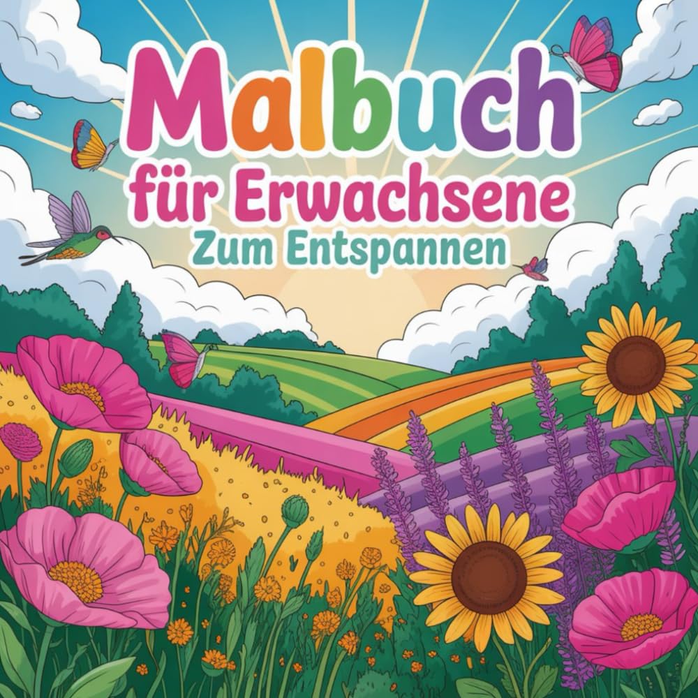Malbuch für Erwachsene: Zum Entspannen und zum Stessabbau