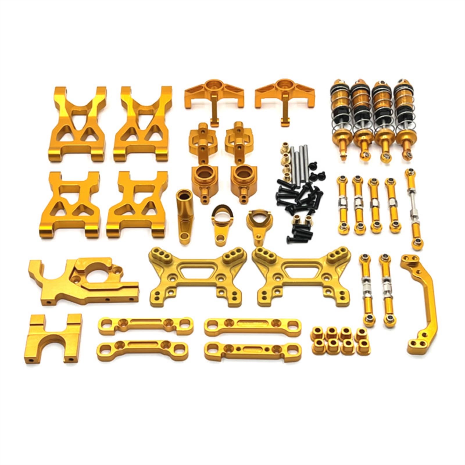 Metall-Upgrade-Set Aufhängungsteile mit Schrauben präzise Ersatzteile für Modellbauer, Gold