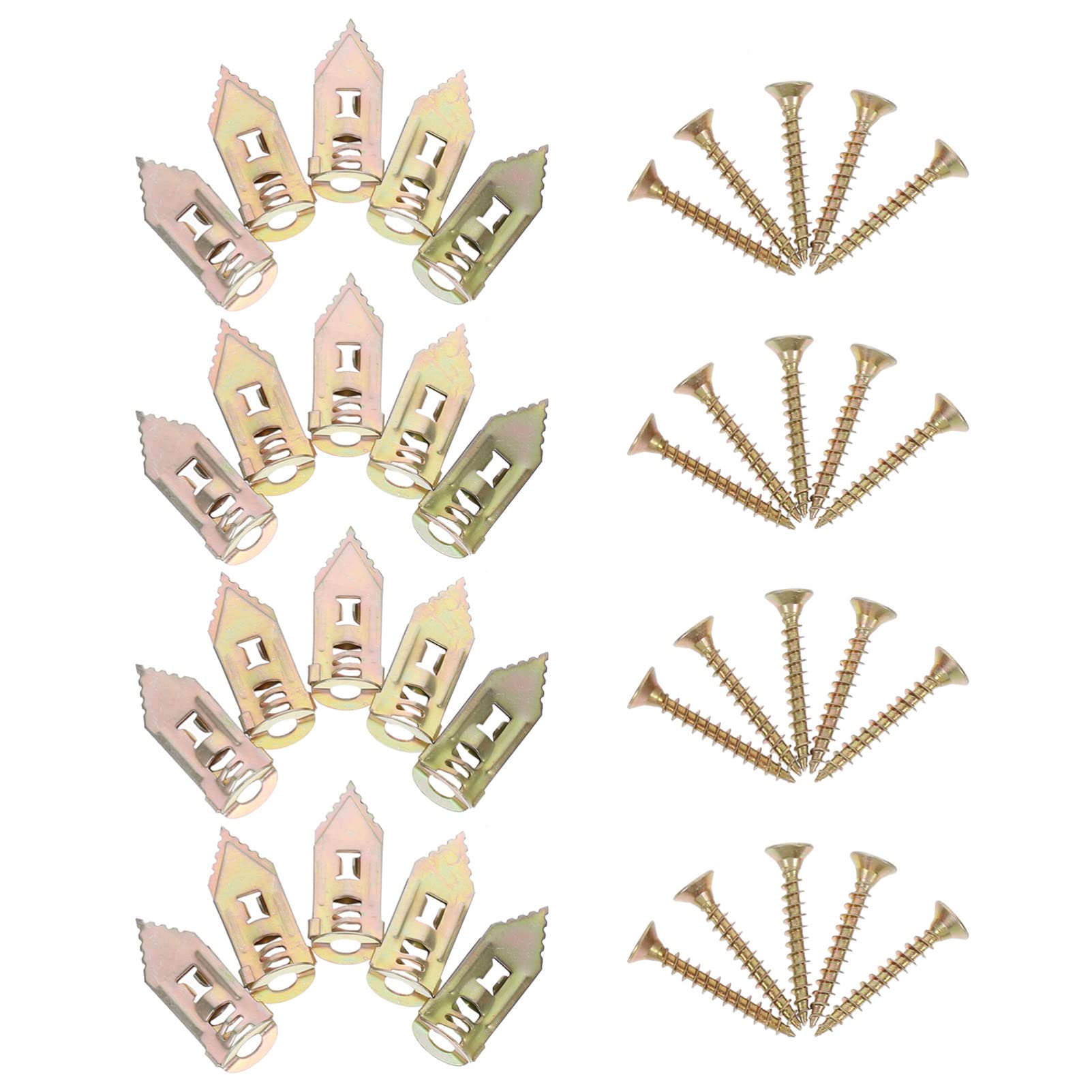 CIYODO 20pcs Metal Percussion Type Anchor Screws Replacement Drywall Anchor for Wall Screws Drywall