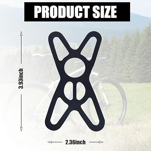 Miniatura 2 de 4 correas fijas para teléfono celular de automóvil, 3.93 x 2.36 pulgadas, soporte de navegación de silicona anticaídas, accesorios auxiliares de