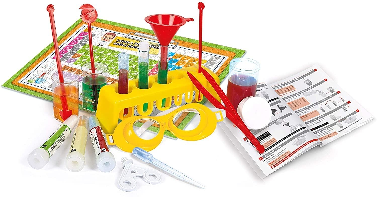 Laboratorio De Química Clementoni | Kit Científico Con 70 Experimentos | +8 Años | Made In Italy
