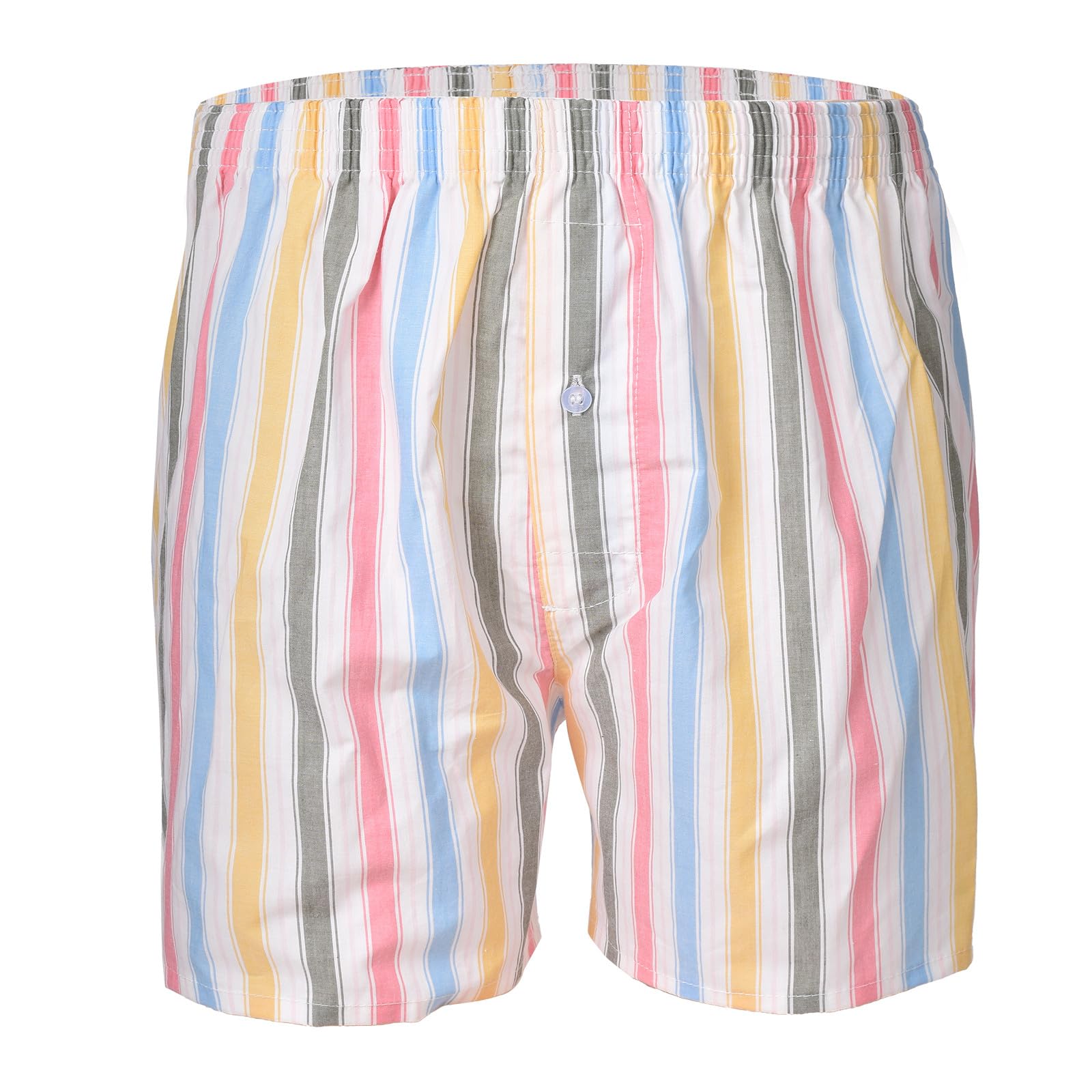 Cinvik Mens Boxers Premium 100 Cotton Soft Loose Pajama Plaid Sleep Shorts Male Short Leg Funny Boxers Small