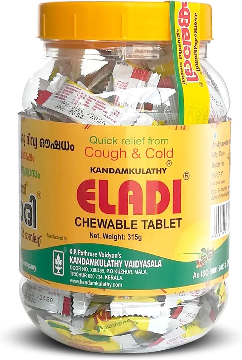 Kandamkulathy Eladi Candy - 315g JAR (Pack of 1)