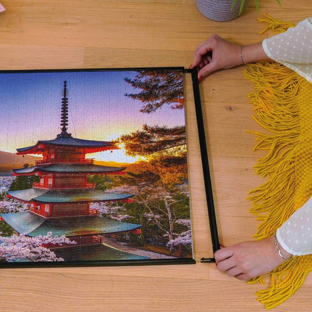Ravensburger Puzzle Rahmen 17901 - Puzzle Rahmen 1000 Teile - Format 70,4 x 50,4 cm, schwarz