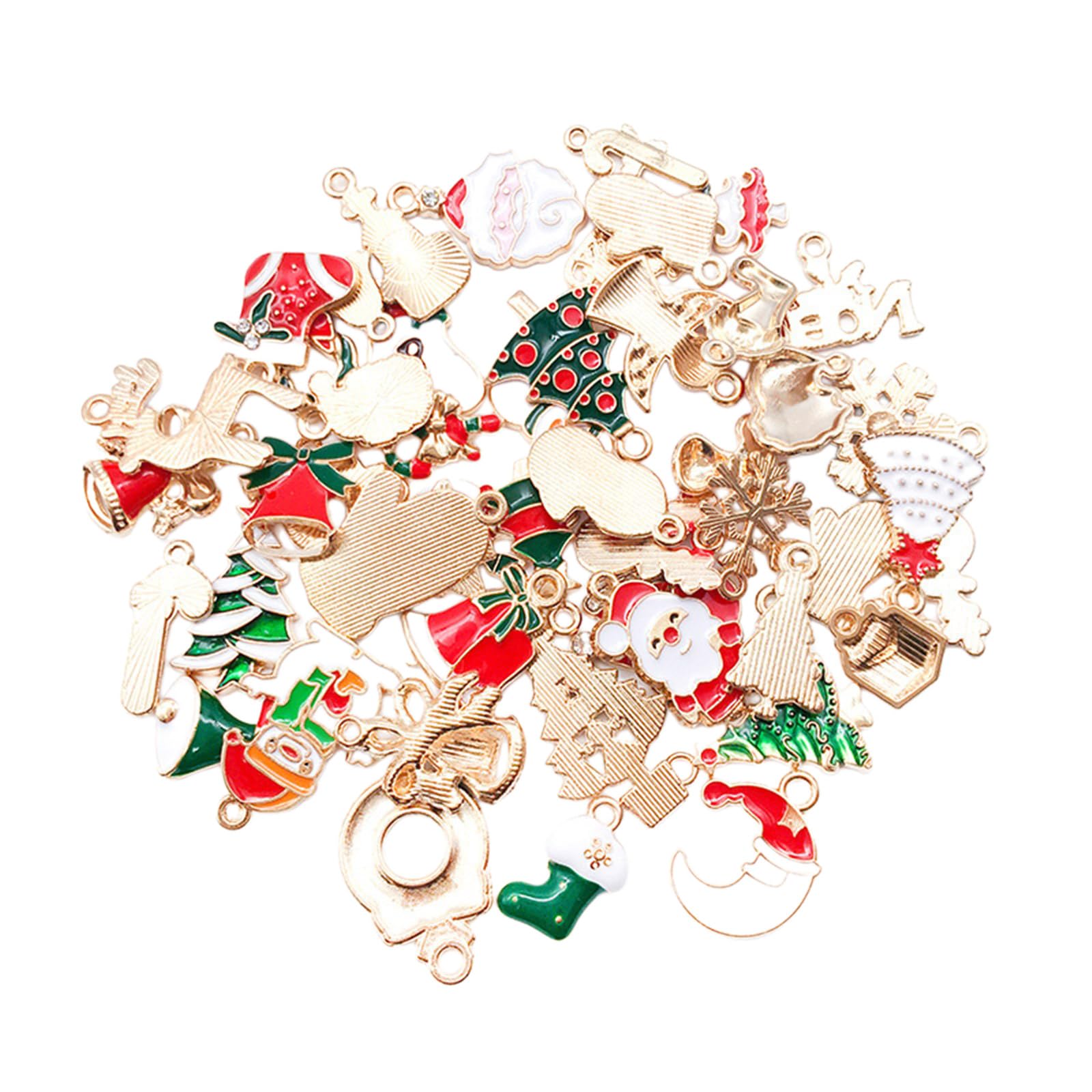 Buxuaaaa Christmas Charms Jewelry Making Charms Christmas Charm Pendants for Necklace Earring Jewelry Making for for Bracelets for Crafting for Earrings