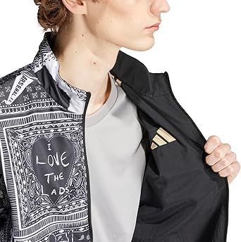 adidas Men's Arsenal Fc Ian Wright Anthem Jacket, Black, XX-Large