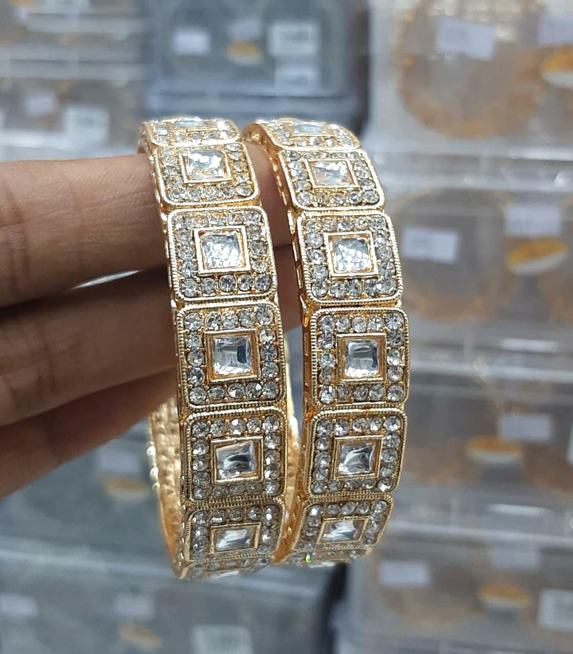 Stylish Kundan Bangles for Women