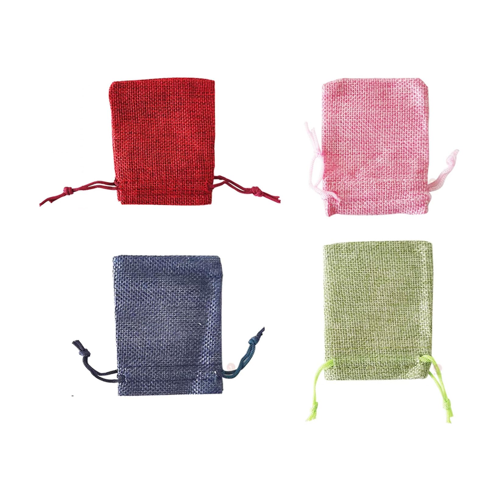 ttnmrc Montessori Small Mystery Sensory Bags, Mini Linen Drawstring Pouches Toys, Fine Motor Skills Multi-Color Storage Bags