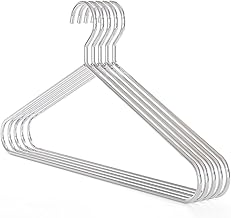 Hangerworld Pack of 10 Heavy Duty Chrome Metal Hangers 45cm Ideal for Costumes, Jackets, Coats