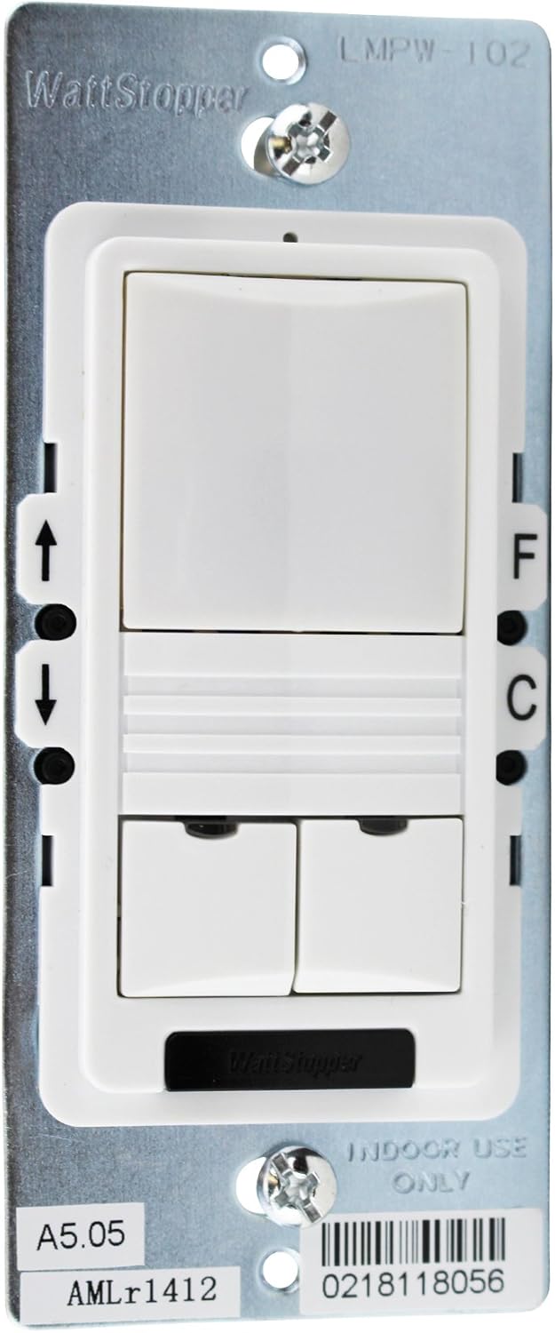 Watt Stopper LMPW-102-W Digital PIR Wall Switch Occupancy Sensor On/Off White