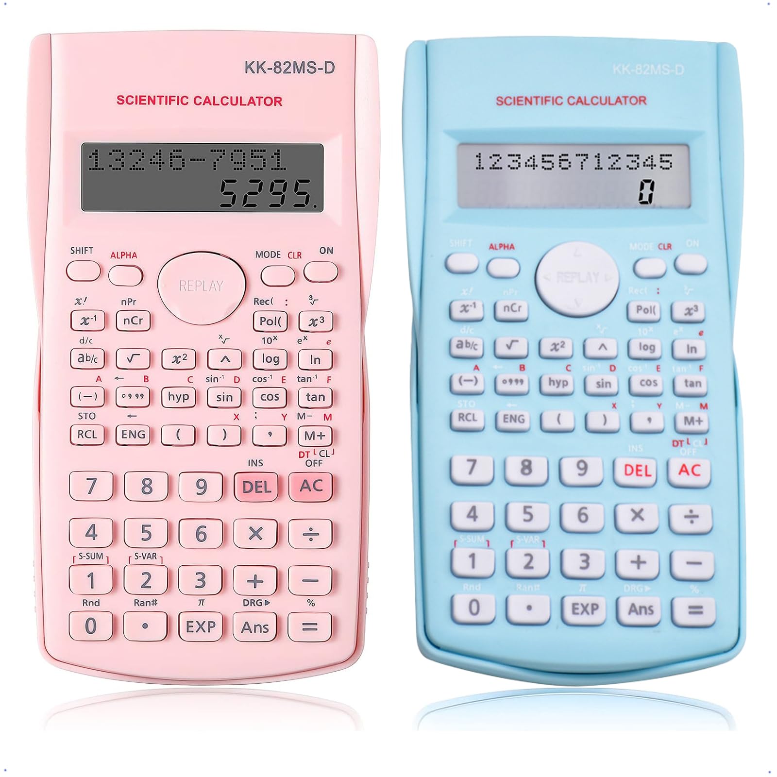 JoyzzzScientific Calculators, 2 Sets Scientific Calculators Functional Engineering Scientific Calculator with Multiple Modes Graphing Function Portable Suitable for School Office Home