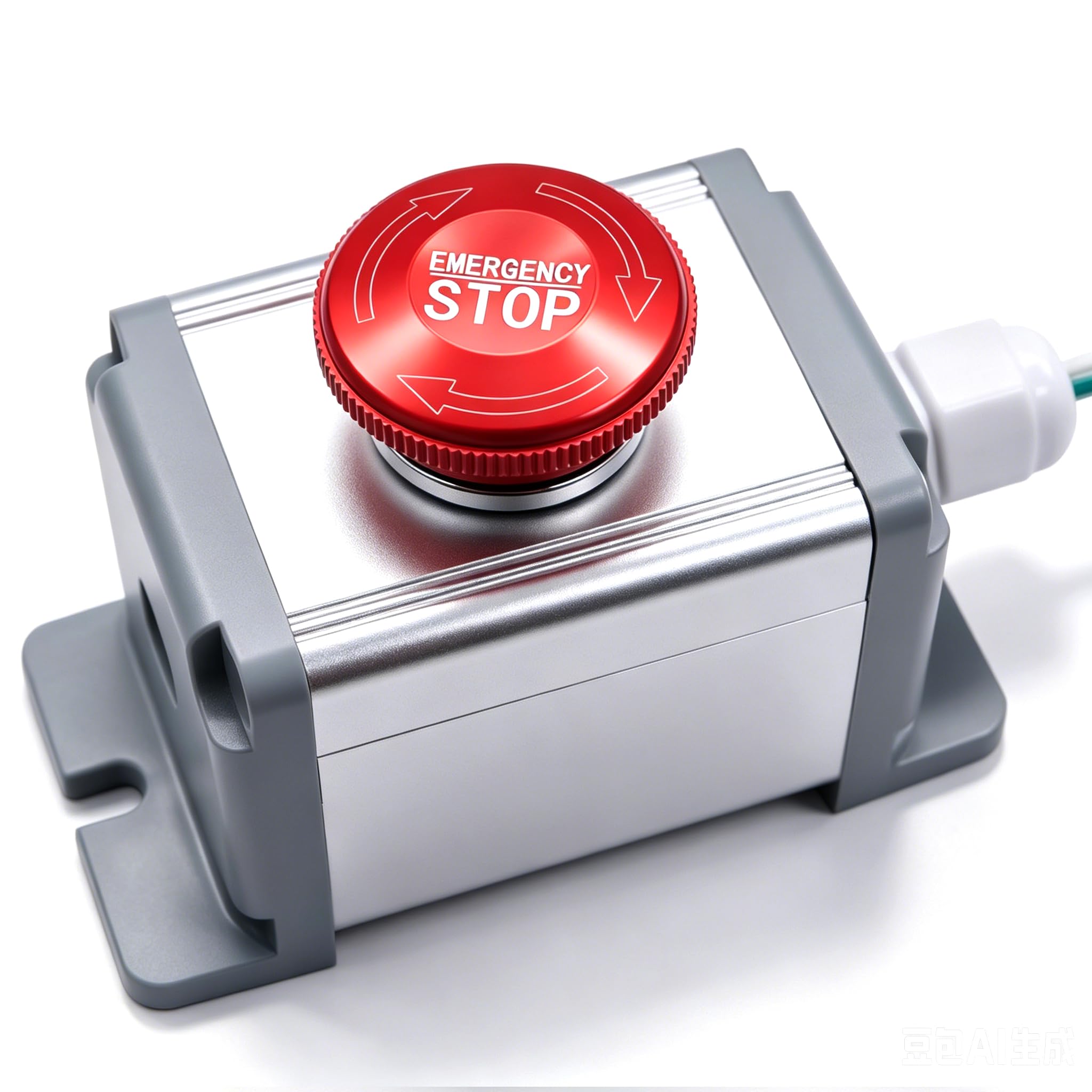 mxuteuk 22mm stainless steel metal latching emergency stop push button switch waterproof ip65 12-220v 3a 1no 1nc switch station box with connection plug, 1 year warranty mxu-dt-jh