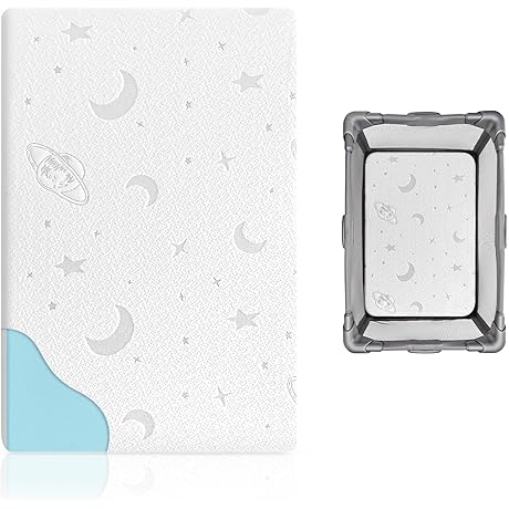 38 X 26 Inch Pack and Play Mattress Topper with Memory Foam