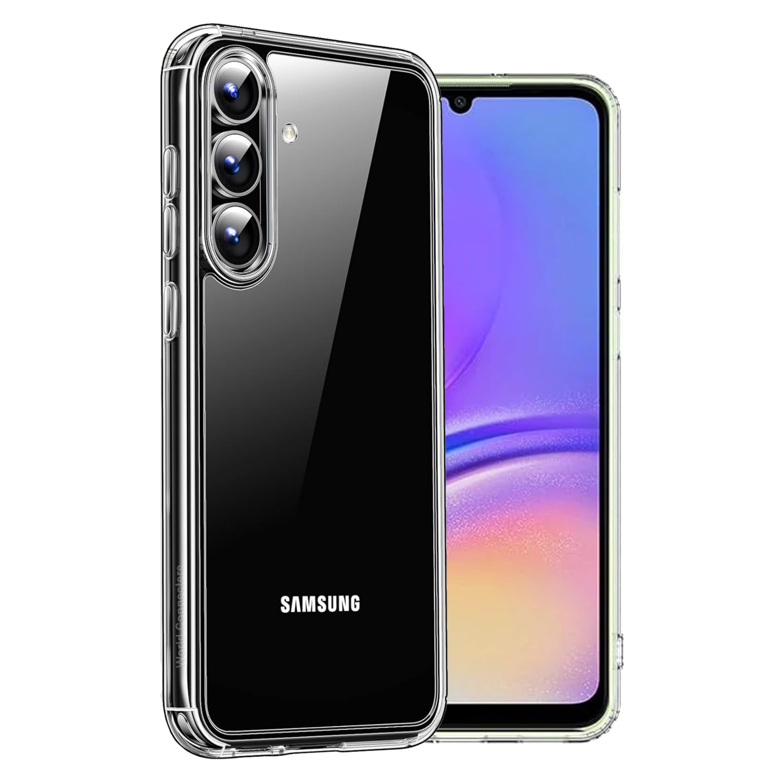 Clear Case Compatible with Samsung Galaxy A15 5G/4G Case, Soft Bumper Anti-Scratch Silicone Phone Case Cover Transparent