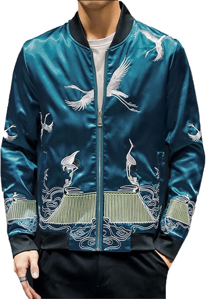 chinese style bomber jacket