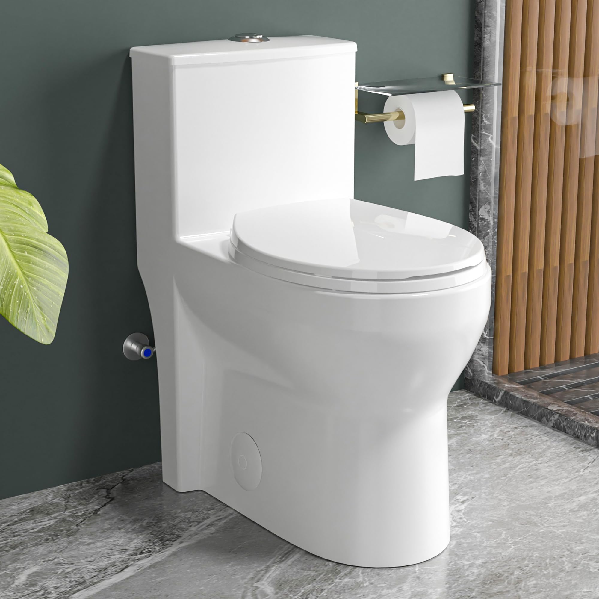 Vomlor Compact One Piece Tall Toilet