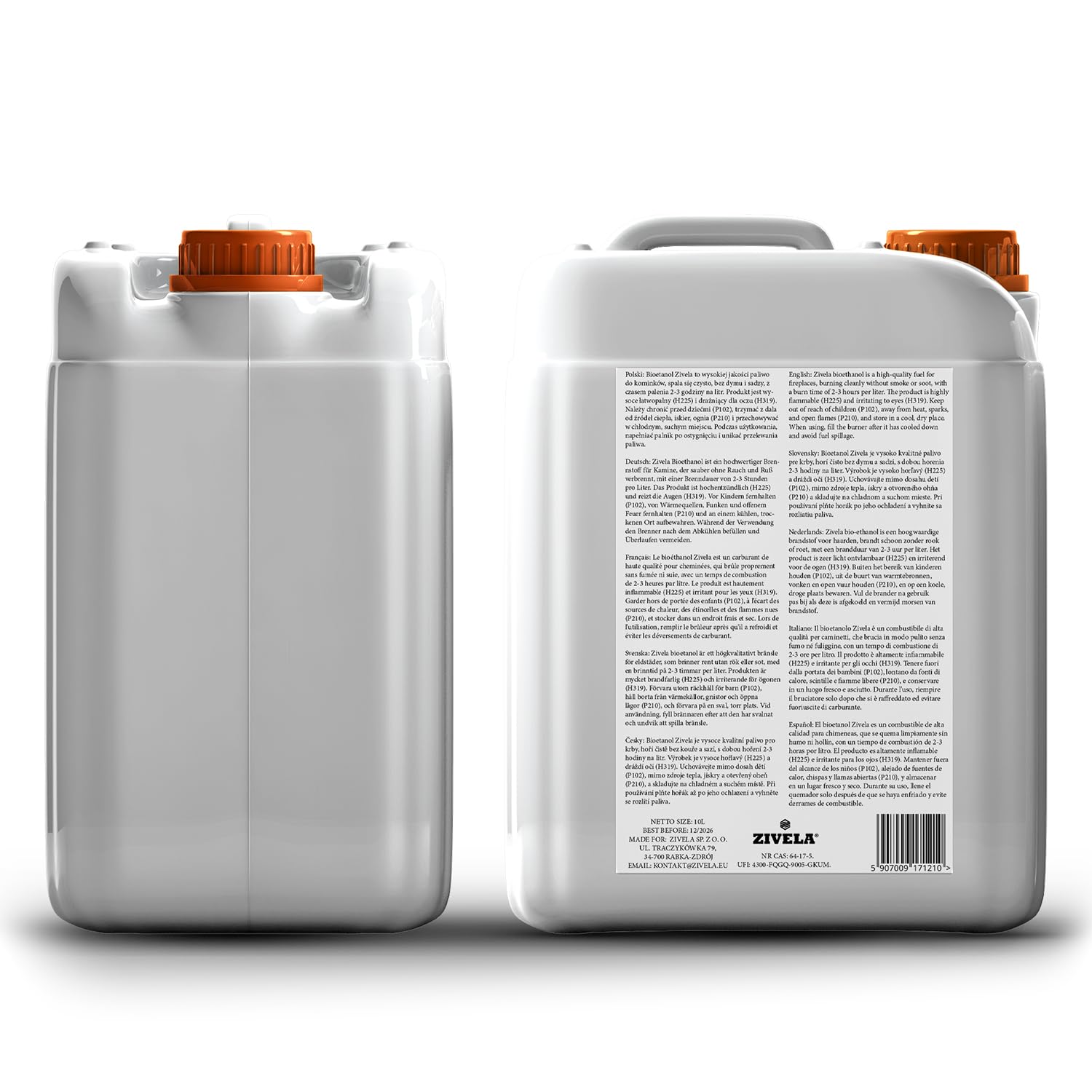 Bioethanol 96,6% 30L | Bio Alkohol Orangeduft 96,6% 3x10L | Bioethanol für Kamin, Tischkamin, Bioethanol Kamin | Bioethanol Orangeduft | Saubere Verbrennung, ohne Rauch, lebendige und stabile Flamme