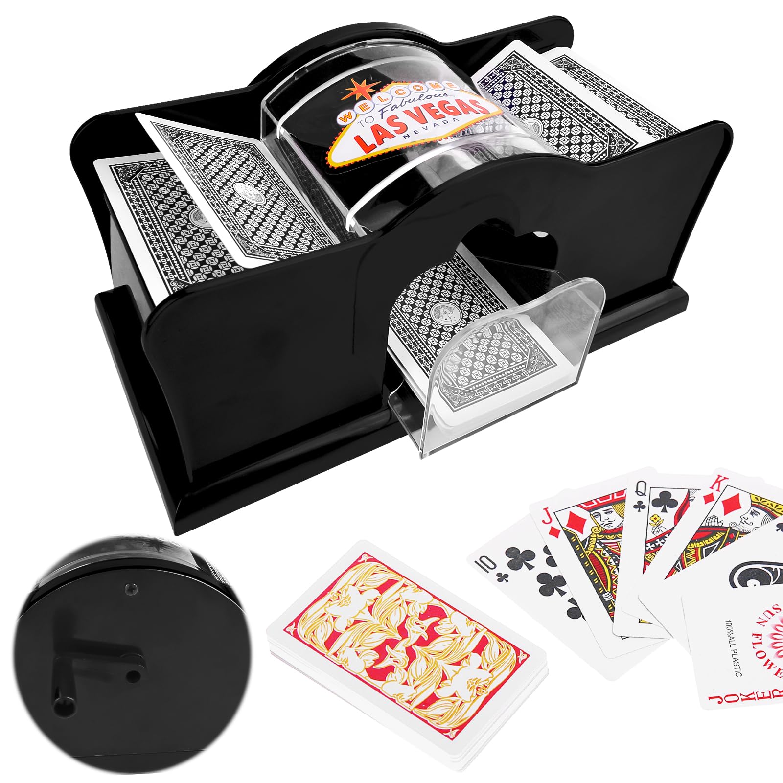 Mischiatore Carte Automatico 2 Mazzi - Per Poker, Blackjack, Burraco E Tutti I Giochi Di Carte - Foto 8