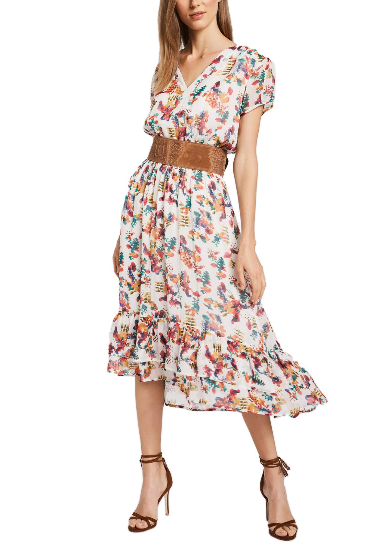 Gaudi Vestito Midi stampato multicolore da donna
