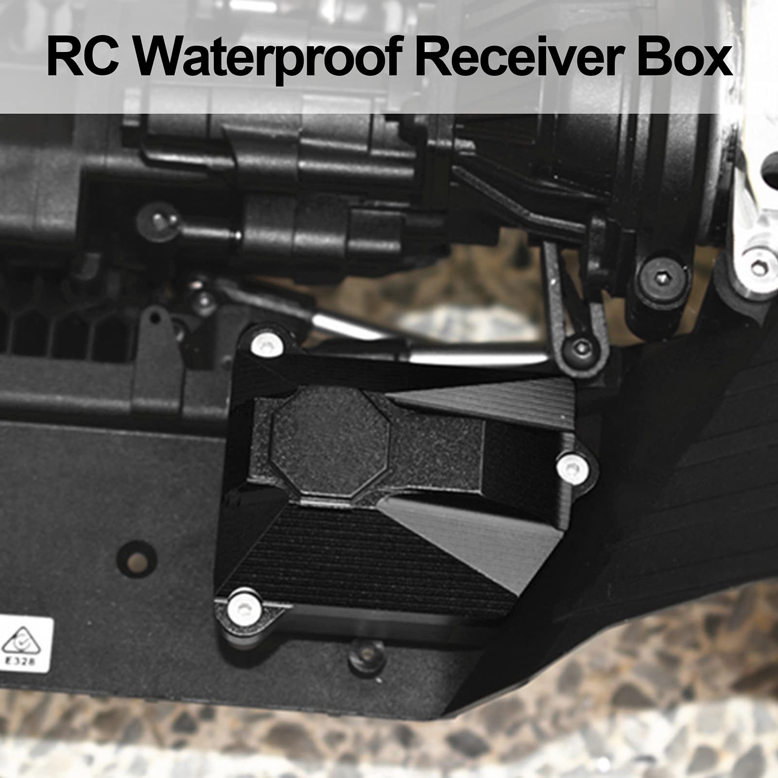 RC Car Receiver Box with Screws, for Receiving Box Plastic Sturdy Exquisite Dsutproof AXI03007 Receiver Box for SCX10 III AXI03007