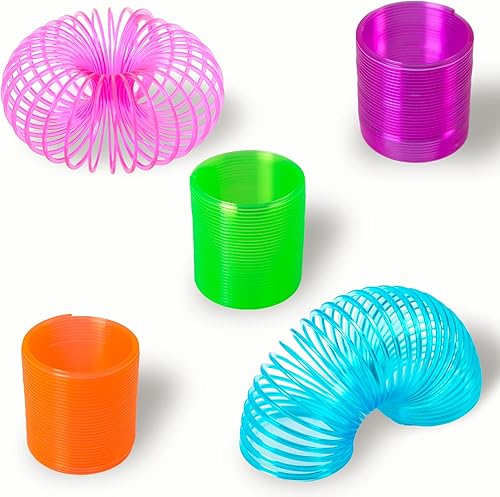 Juguetes a granel - Juguete Slinky - 25 piezas de mini recuerdos de fiesta para niños - Slinky a granel para recuerdos de fiesta, rellenos de huevos