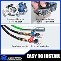 Vista 5 de 50 sellos de mano Glad de goma, juntas redondas negras Gladhand para semirremolques, remolques, manguera de aire de freno, número de pieza 10028