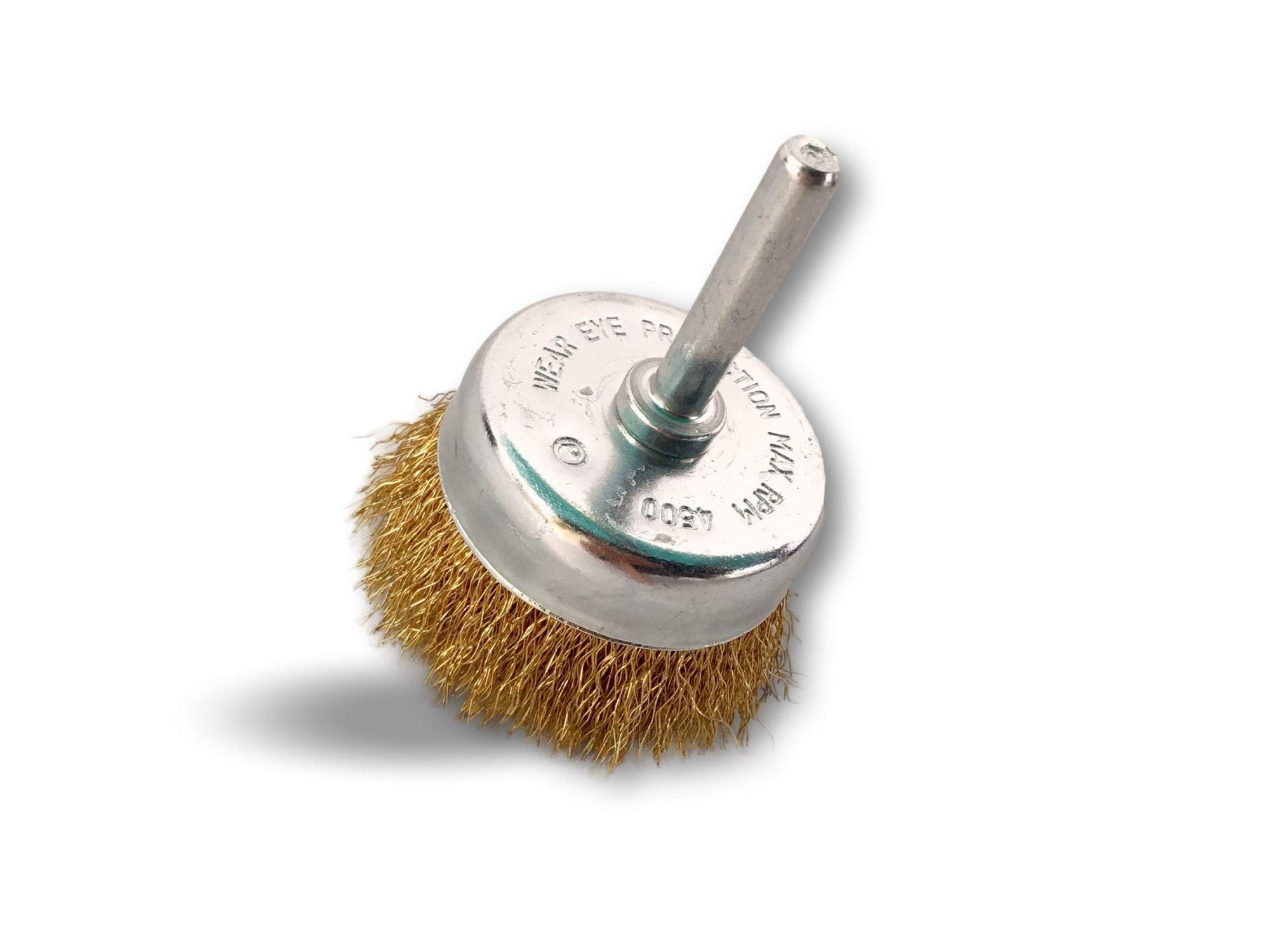 Kibros Brosse rotative coupe Ø 50 mm fil laiton dur perceuse