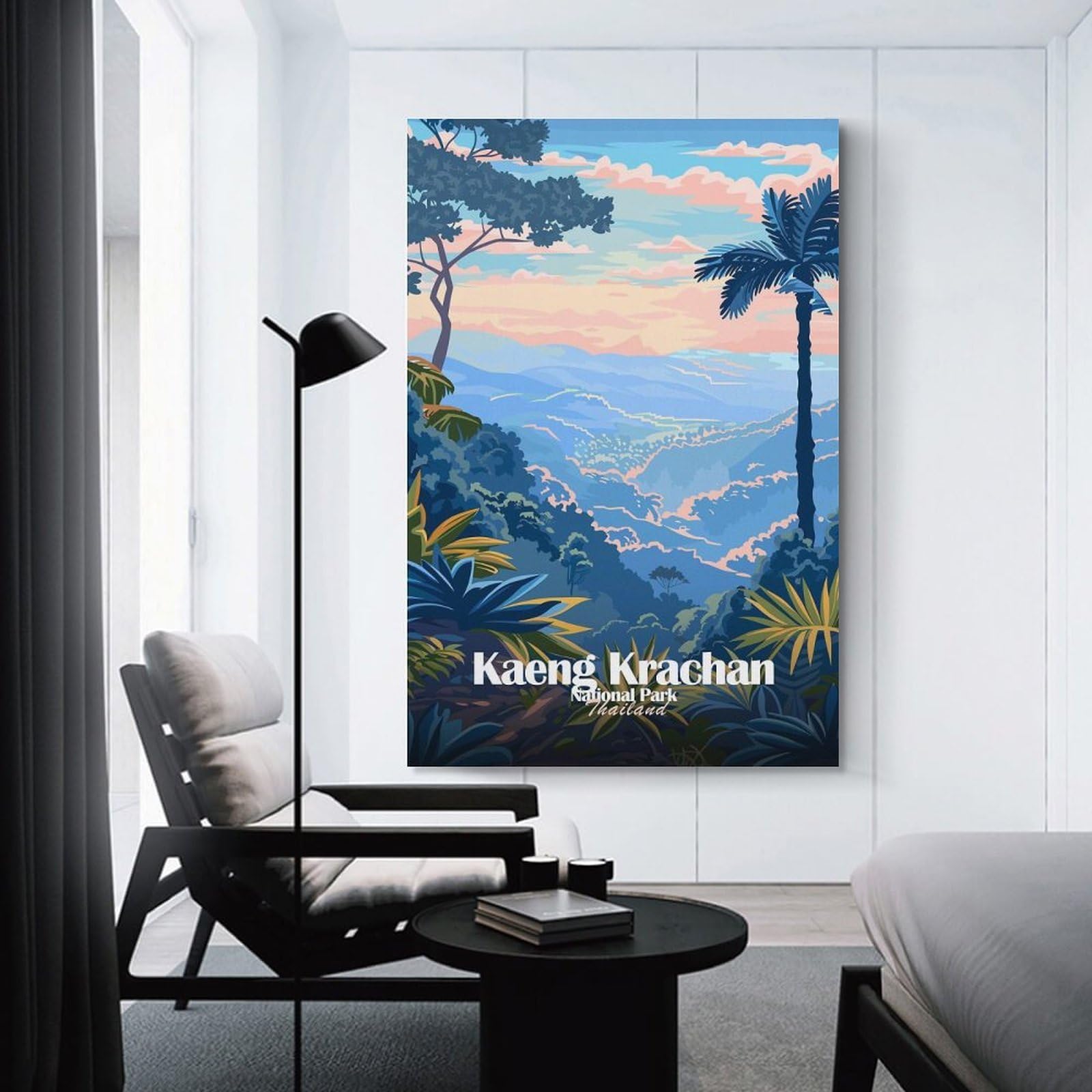 Junmoney Unframe-Style-15 Kaeng Krachan National Park Thailand Room Decor Wall Art, 20X30inch(50X75cm), For Living Room, Lounge Or Sitting Room, A Home Accent With Warm Character