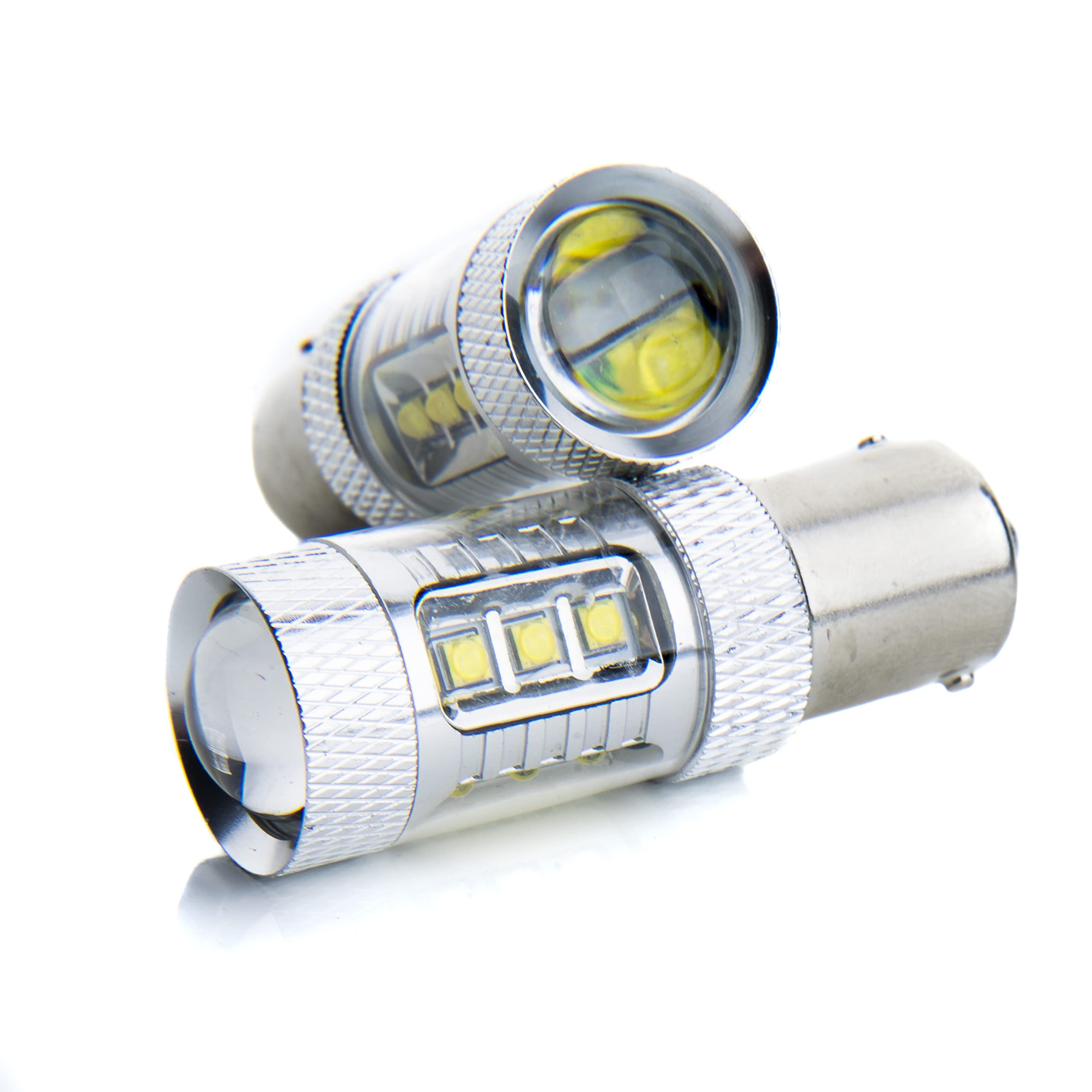 EinParts Żarówki LED P21W 12V 6000K (Biały Zimny), Diody 16x CREE XT-E, 2 Sztuki