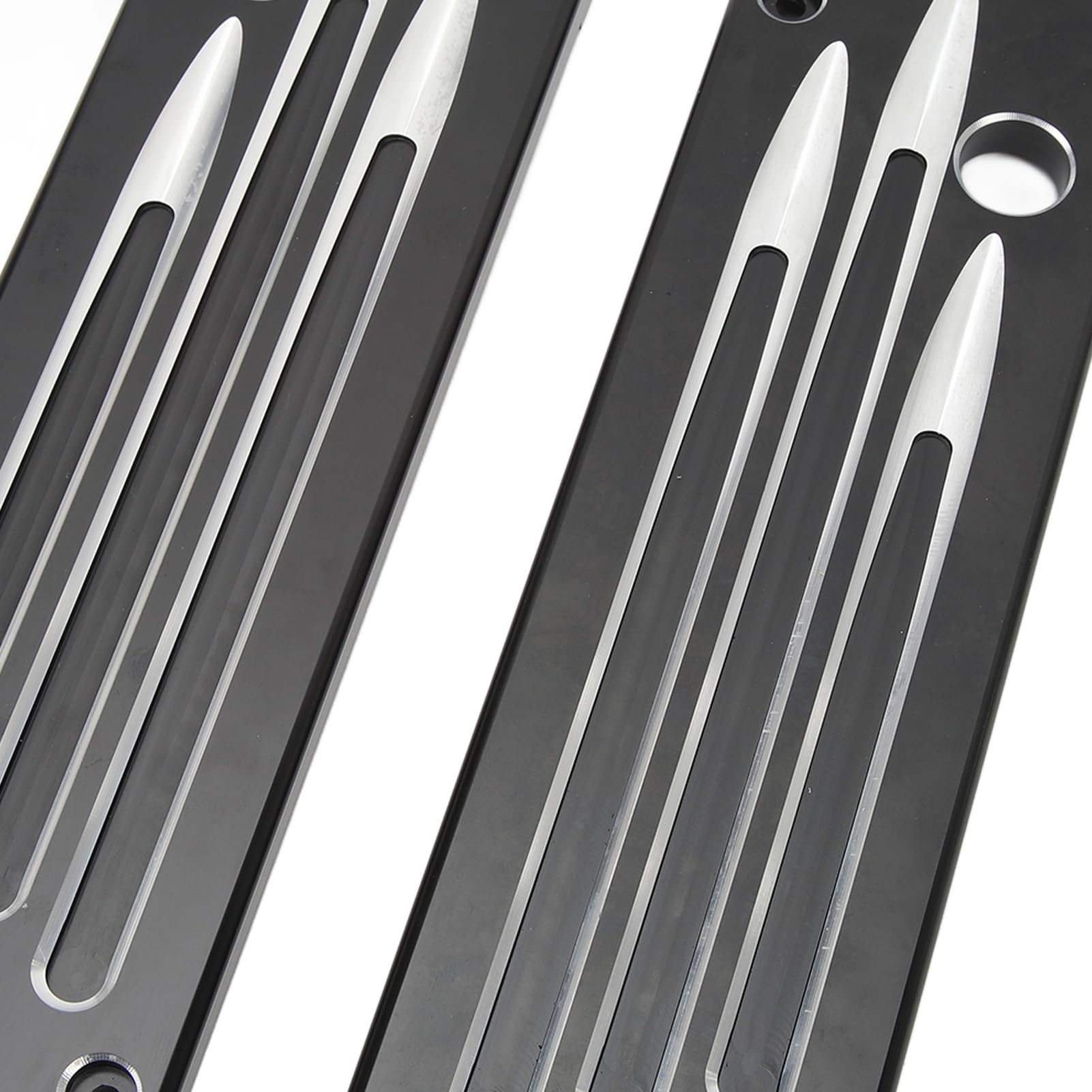 Yosoo Health Gear 2 Pezzi Coperture Chiusura Borsa Laterale ABS Metallo Copertura Cerniera Borsa Laterale Sostituzione Diretta Piastre Cerniera Coperchio Esterno per Touring Electra Glide Road Dal