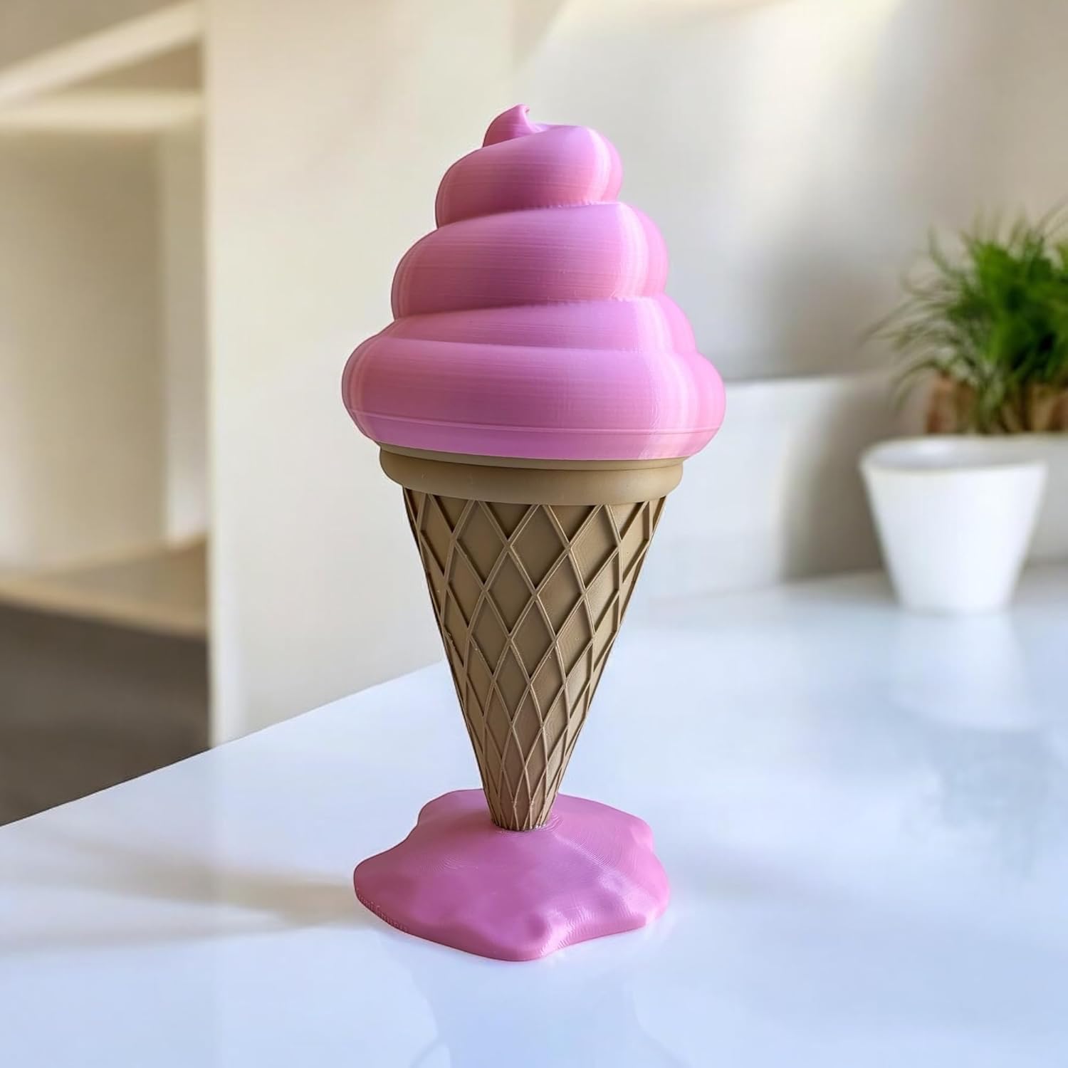 Icecream Decor, Centerpiece Display, Pink Home Decor, Decor for Bedroom, Decoration for Party, Home Decor Aesthetic, Modern Decor, Birthday Decor, Living Room Decor, Icecream Come Art