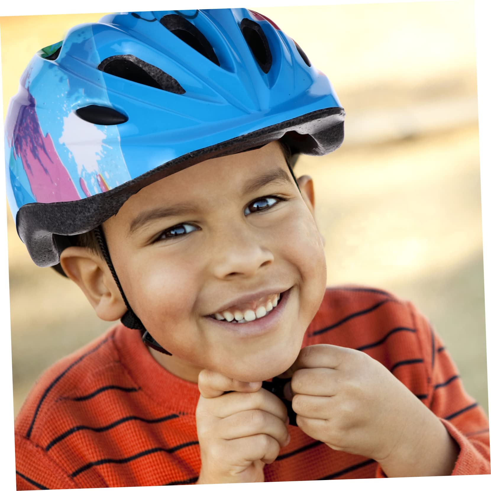 VANZACK 2pièces Casque De Vélo Garçon Fille Ajustable Sécurisée pour Cyclisme Et Activités Extérieures Casque Légers Et Respirant pour Garçons Et Filles Floral