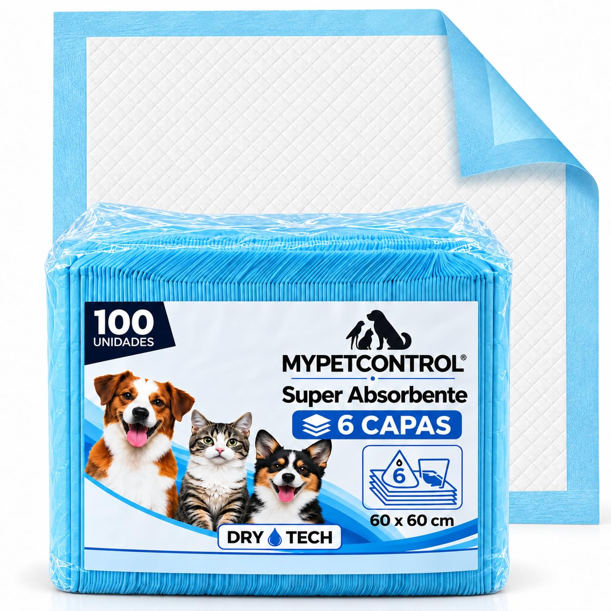 Empapadores 60x60 100 uds.