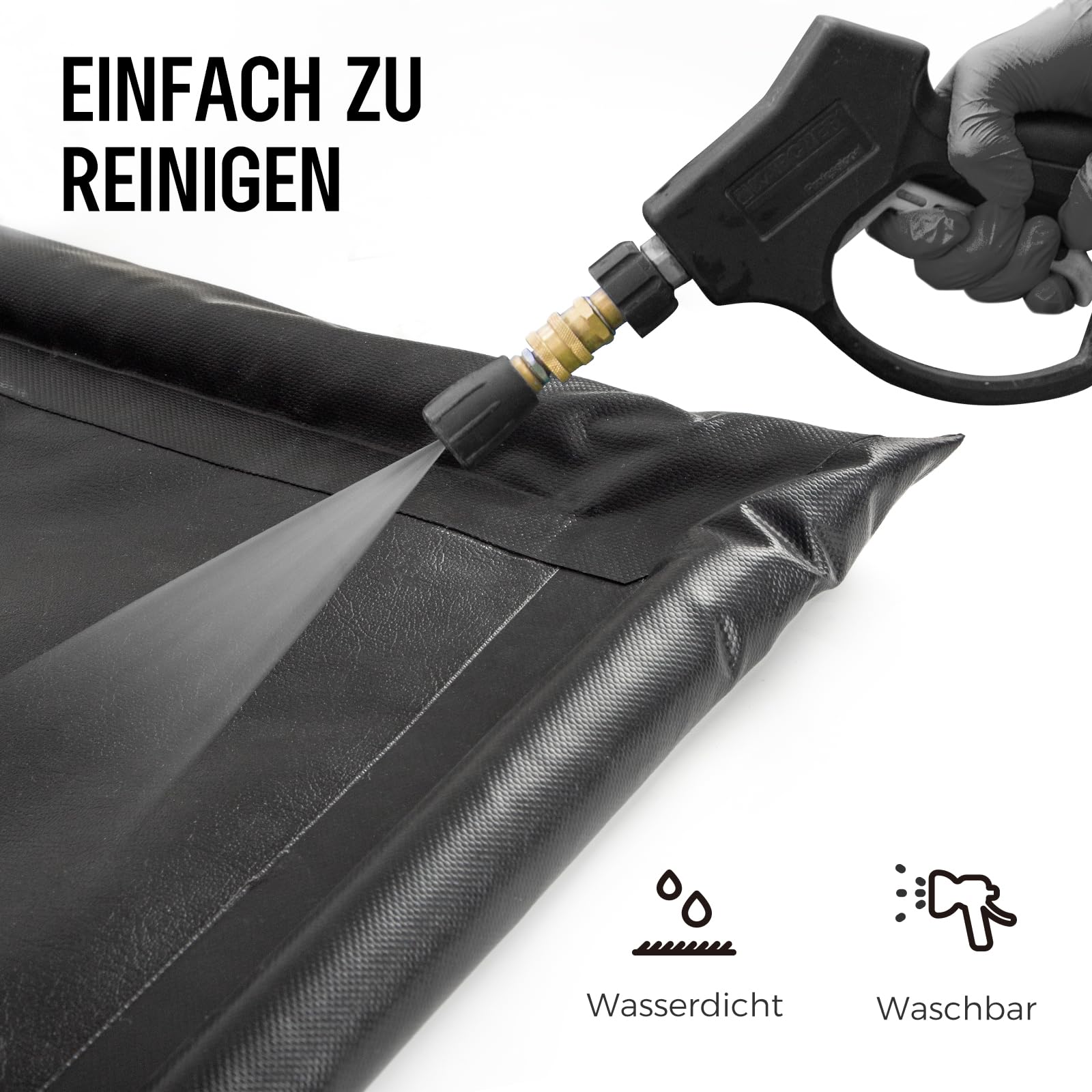WELKIN Eindämmungsmatte, 8'6" x 20' rutschfeste Garagenbodenmatte - Hochbelastbarer, wasserdichter Schutz vor Schnee, Regen und Schlamm für Autos