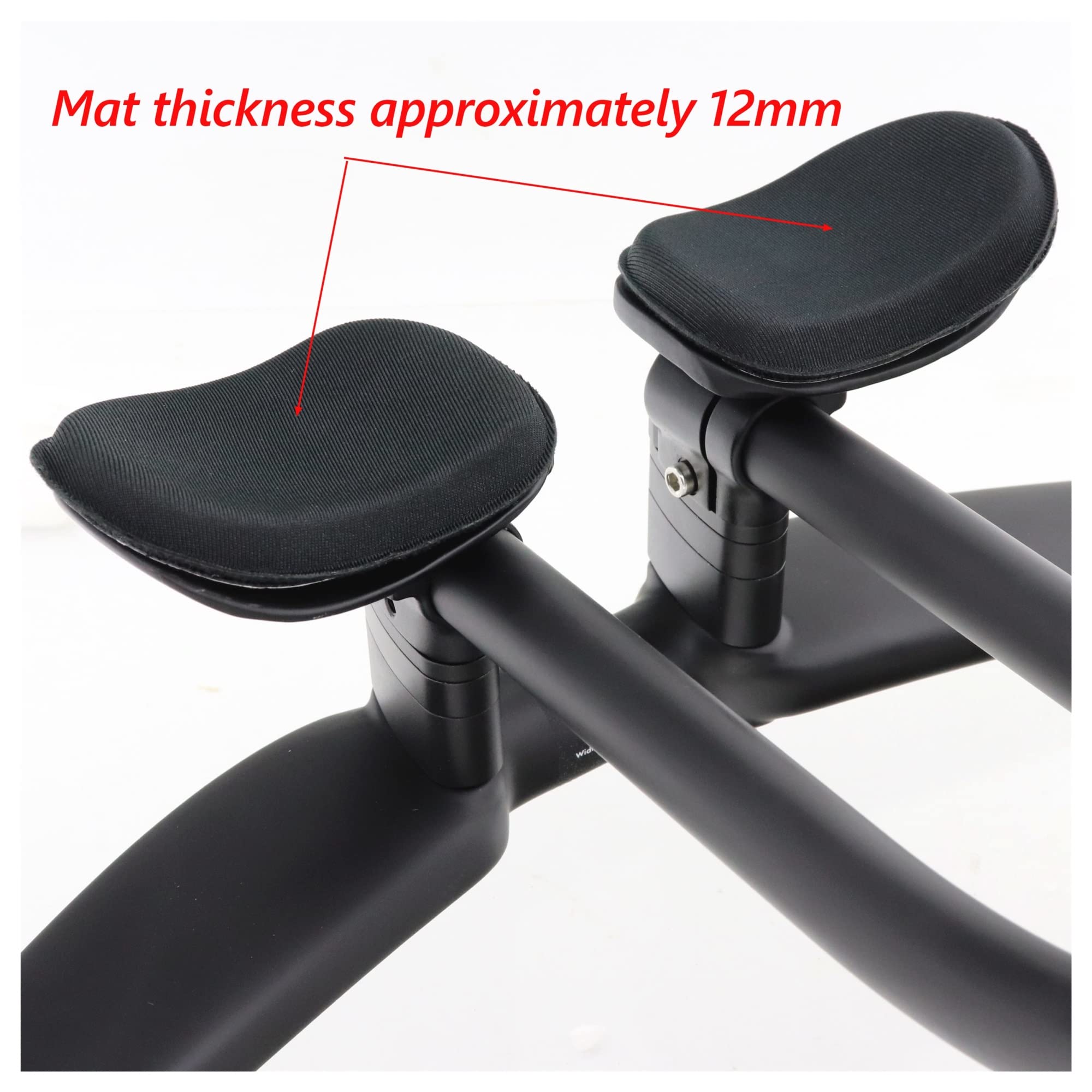 TT Guidon Vélo Guidon de Contre-la-Montre en Carbone TT Repose-Barre Guidon de Triathlon pièces de vélo Accessoires de Route(Matte 400mm)