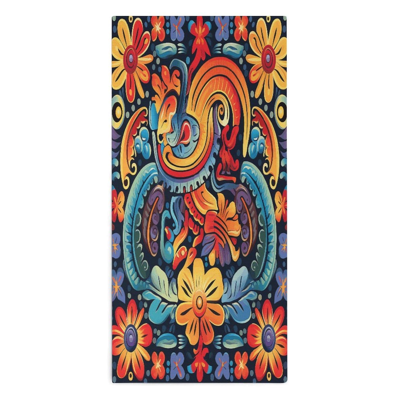 VstaDank Mexican Towel Quick Dry Absorbent Towels for Beach Thin Soft Lightweight Travel Bath Towel Sand Free Super Microfiber Face Towels for Sport Bath Adults