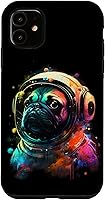 Vista 8 de Pug Astronaut Dog Funny Outer Space Colorful Cosmic Explorer Case for iPhone 16