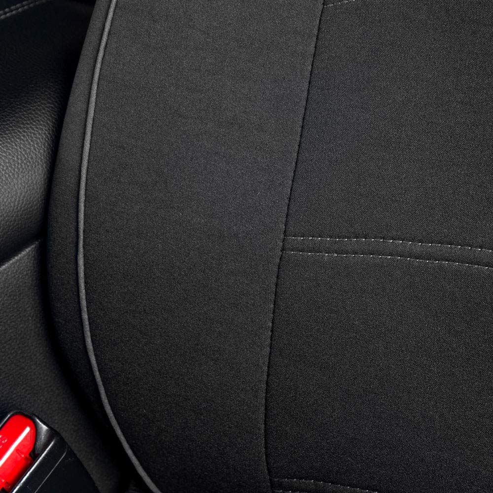 Motor Trend (2 Autositzbezüge für Vordersitze mit (2) zuschneidbaren Auto-Fußmatten – universelle Passform Autozubehör für Autos, LKWs, SUVs, Vans – Innenraumschutz und Fahrzeuginnenraum-Schild-Combo