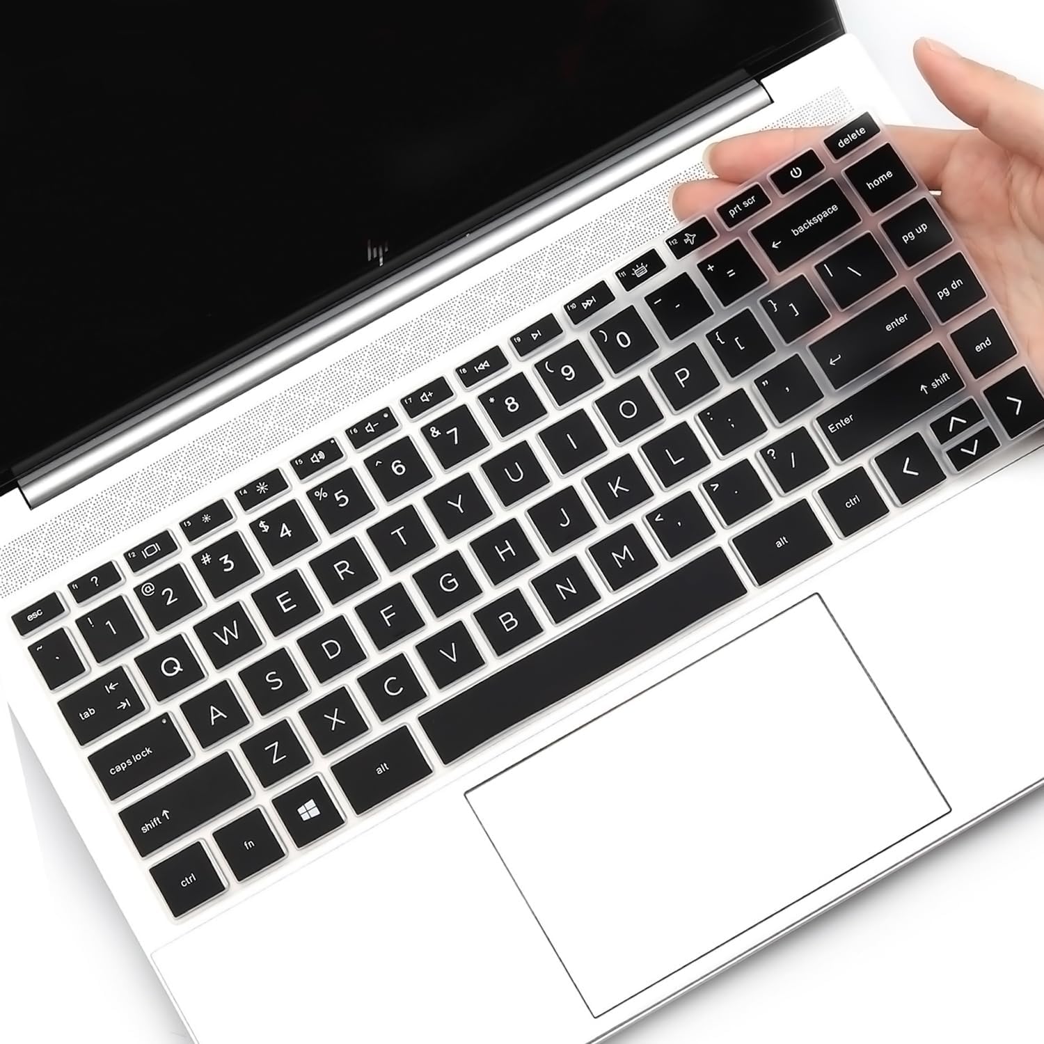 RAYA Laptop Keyboard Cover Compatible for HP Pavilion 14-EC/14-DV Series 14-ec0033AU ec1003AU ec1005AU ec1008AU ec1019AU 14-dv0054TU dv1000TU dv1029TU dv2014TU dv2041TU 14 Inch Laptop (Black)-image-42