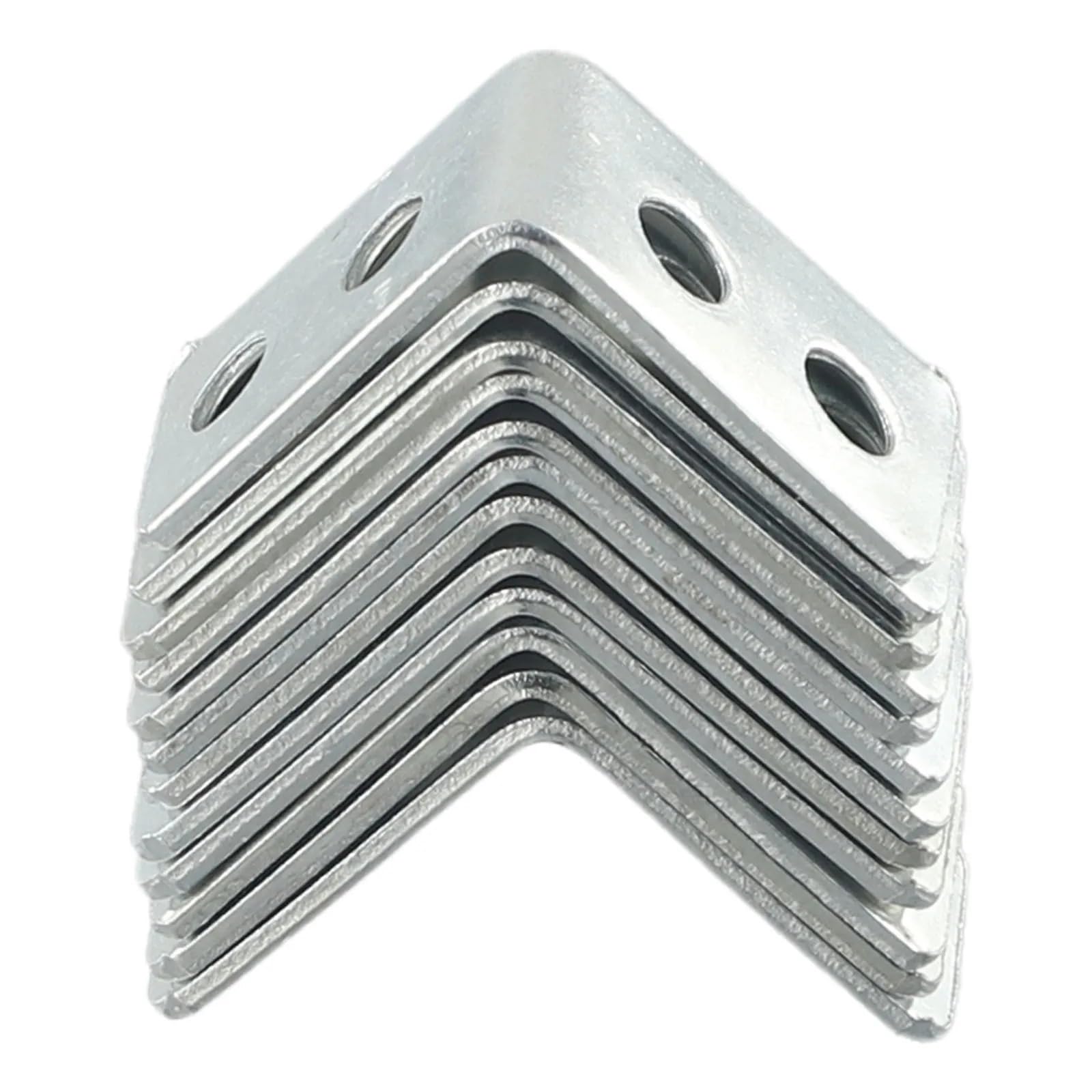 Raldh One Color 12Pcs L Shape Corner Brackets Metal Corner Braces Drawer Shelf Wall Bracket Fixing Right Angle Corners Furniture Hardware Parts