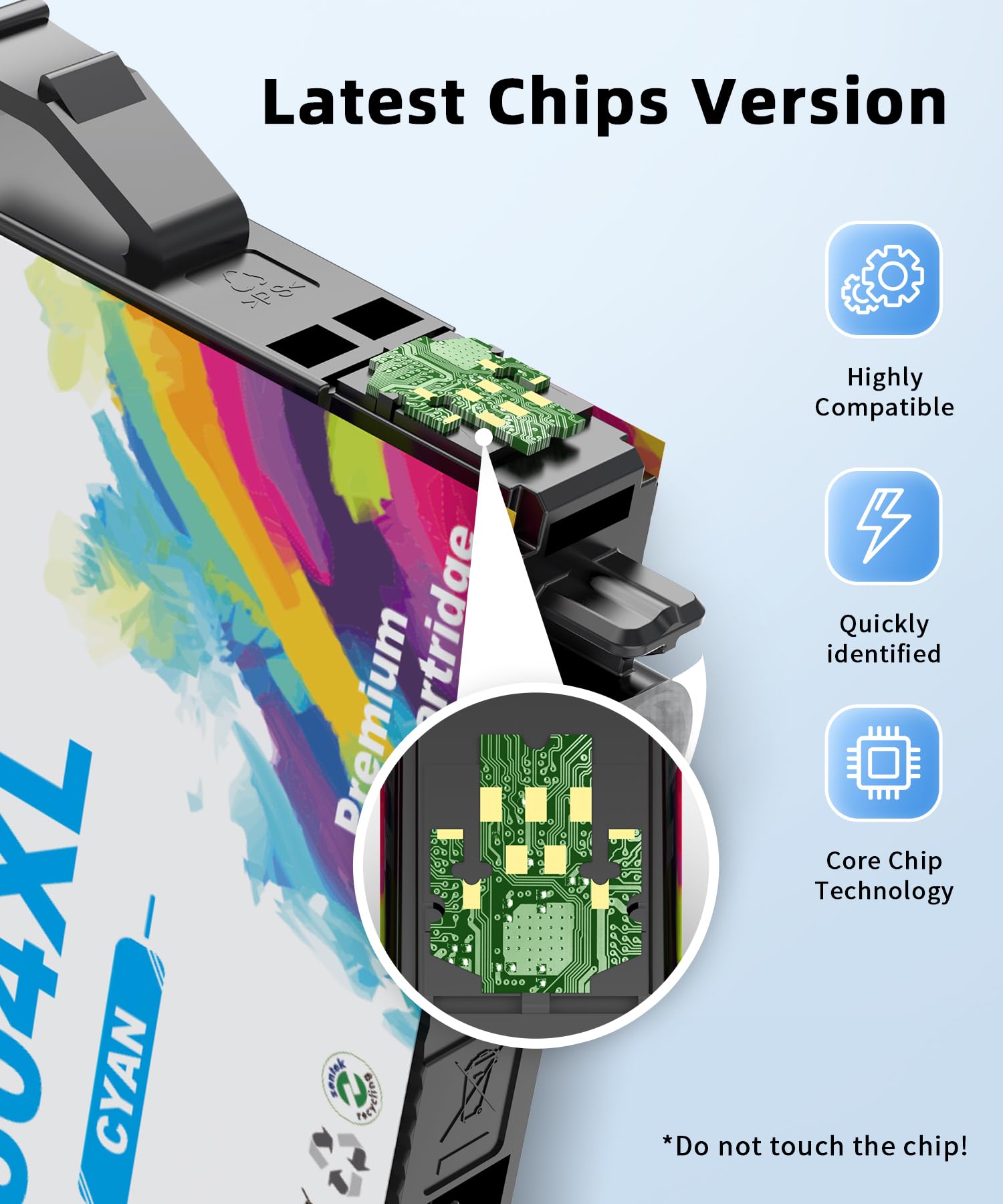 604XL 604 Cartucce Compatibili per Epson 604XL 604 XL per Expression Home XP-2200 XP-2205 XP-3200 XP-3205 XP-4200 XP-4205, WorkForce WF-2910 WF-2930 WF-2935 (5-Pack)